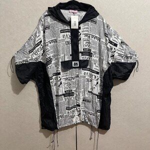 Re Design newspaper dress Size L oversized